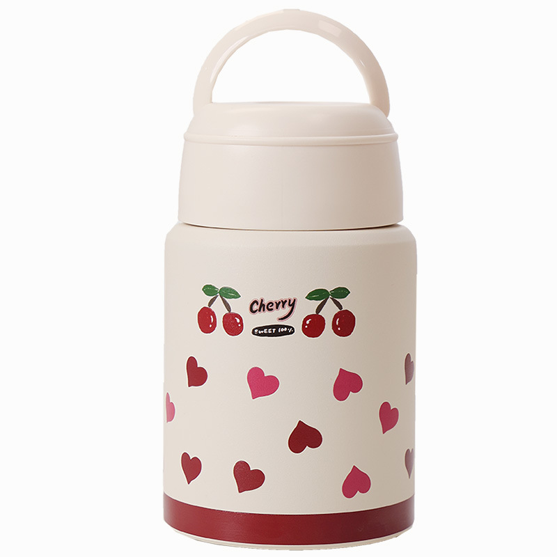 Wide-Mouth 316 Stainless Steel Thermal Insulation Portable New Large-Capacity Lunch Box for Office Workers with Spoon and Thermal Pot