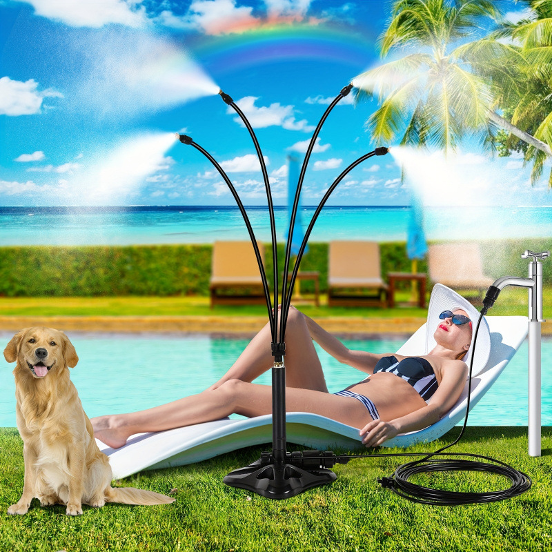 2026 New Cross-Border Dropshipping Outdoor Courtyard Standing Sprayer Portable Standing Spray Cooler