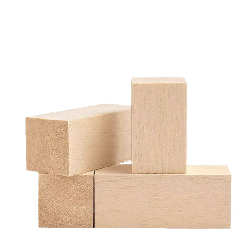 Wholesale Imported Basswood Carving Wood Basswood Strips Basswood Board Basswood Block Handmade DIY Basswood Carving Block Solid Wood