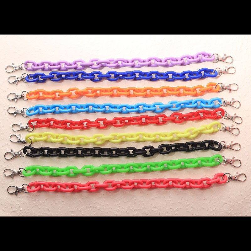 Acrylic Macaron Colorful Chain Bag Strap DIY Bag Chain Bag Strap Fashion Shoulder Crossbody Bag Chain