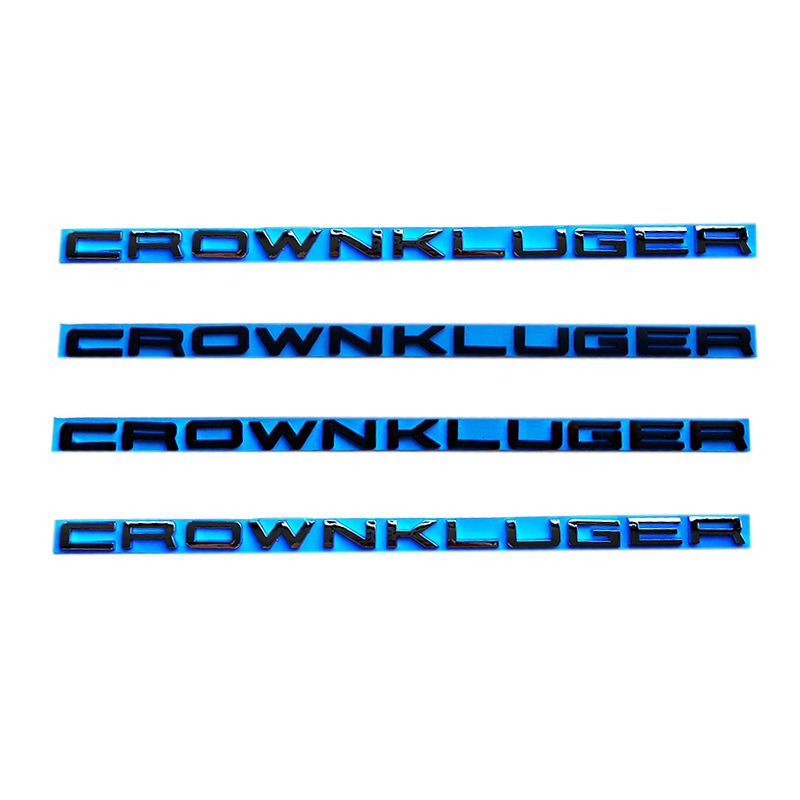 Bright Silver Letter Car Logo 3D Stereo Car Sticker Split Chrome-Plated Rear Sticker Car Modified Body Sticker Electroplated Car Logo