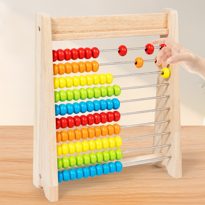 Montessori children's beads calculation frame arithmetic kindergarten first grade teaching aids students abacus addition and subtraction abacus