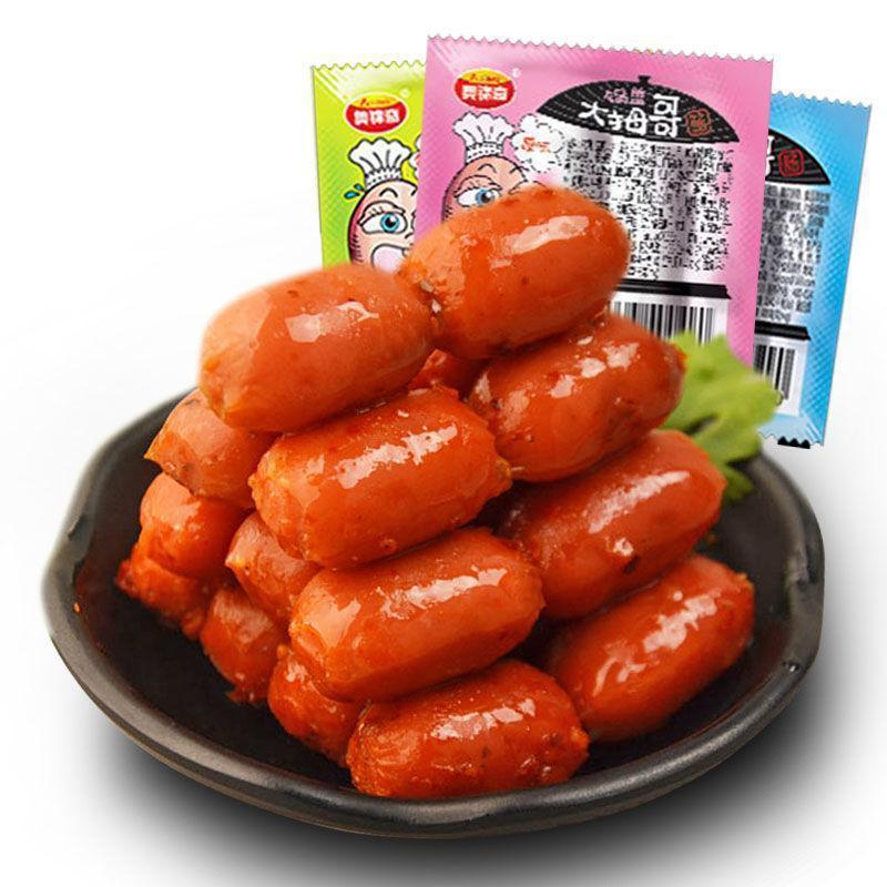 50 packs of spicy small sausage corn sausage Orleans flavor roast sausage mini sausage ham sausage snacks wholesale