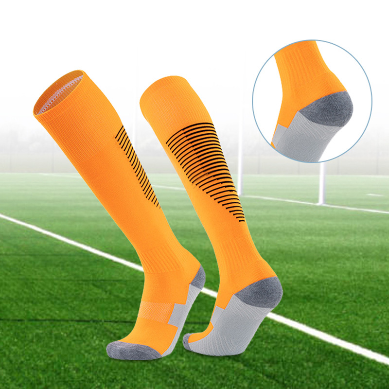 Football Socks Thickened Long Socks Non-Slip Sweat-Absorbent Training Competition Sports Men's Socks Wholesale Breathable and Comfortable Sole