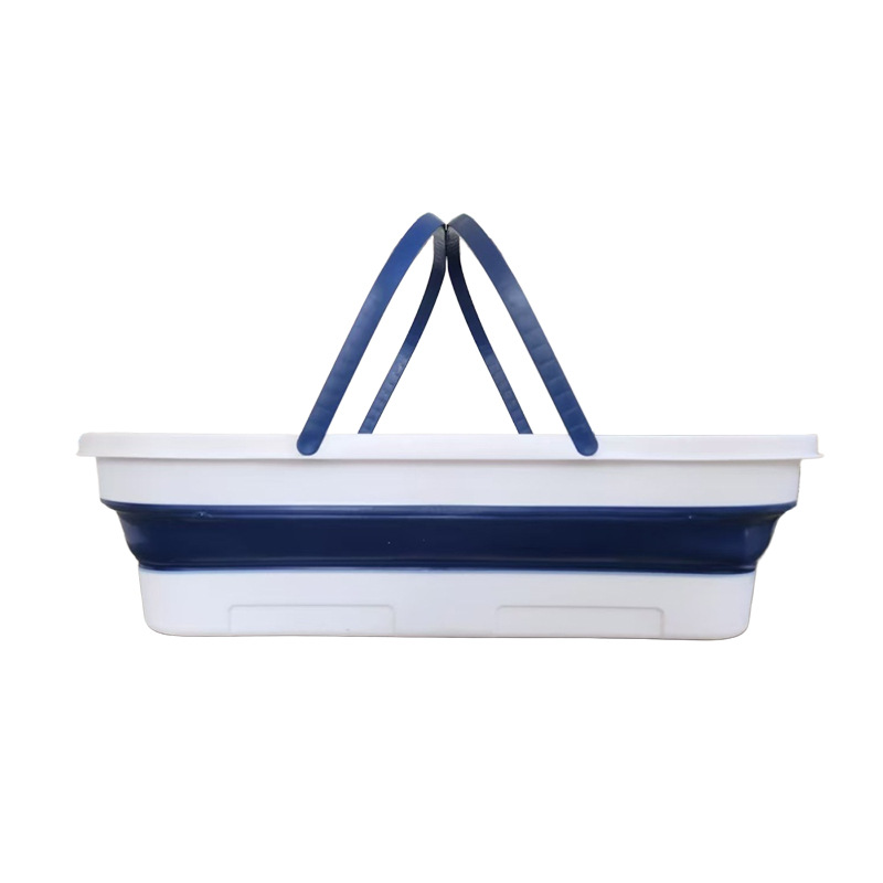Mop Folding Bucket Plastic Mop Bucket Handle Water Storage Mop Floor Basin Mop Household One-off Clean Hand-free Bucket