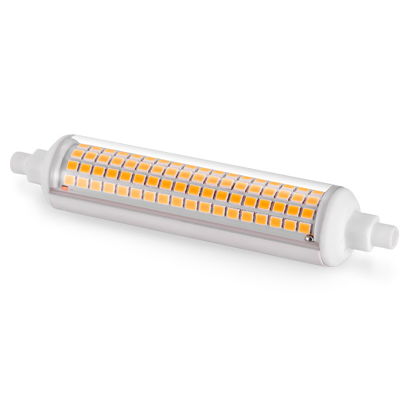 High Quality Ceramic R7S 220V 120V Wide Voltage Flicker-Free 118mm 25W Led Lamp Replacement Halogen Lamp