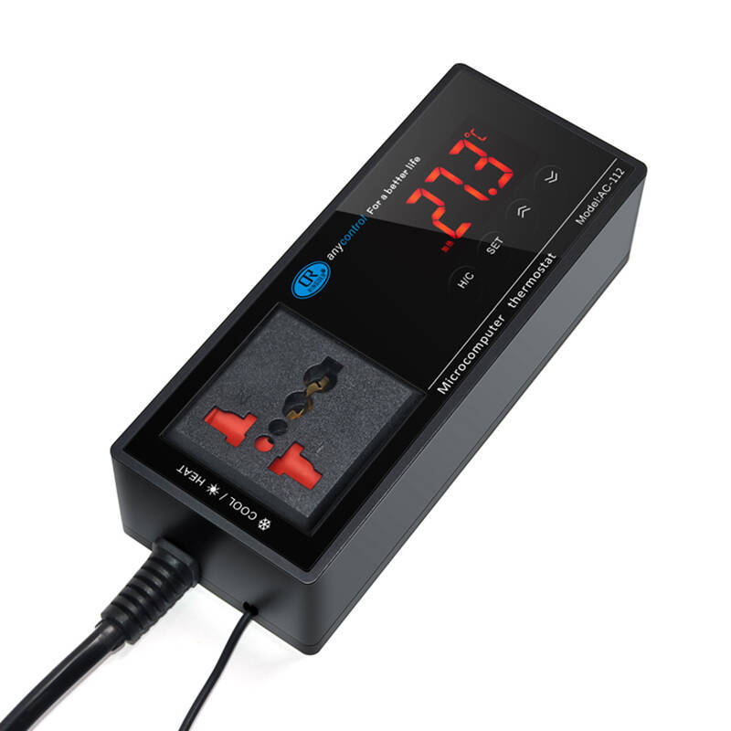 Electronic Thermostat Aquarium Reptile Pet Thermostat Plug-in Thermostat Seafood Refrigerator Thermostat AC-112