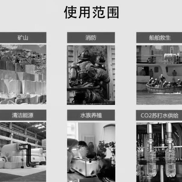 65mm Thickeneded Explosion-Proof High-Pressure Aluminum Bottle Aluminum Alloy Material Inflatable Gas Tank High-Pressure Gas Tank Gas Cylinder 30Mpa