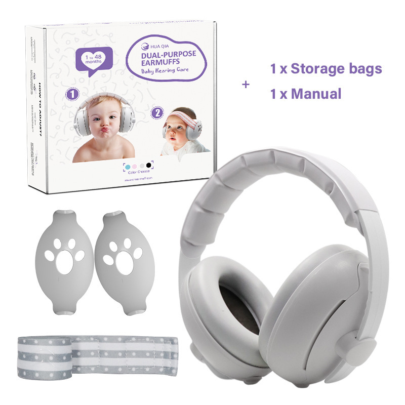 Popular Baby and Children's Earmuffs, Headband, Webbing, Dual-Purpose Noise Reduction Outdoor Sleep Earmuffs, Ready for Sale