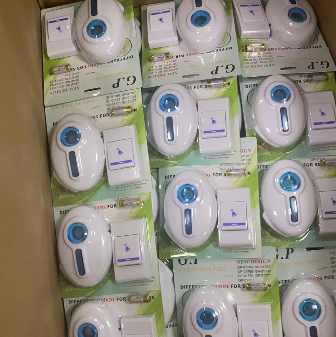 AC long-distance remote control electronic doorbell for the elderly pager universal intelligent waterproof one-to-one wireless doorbell