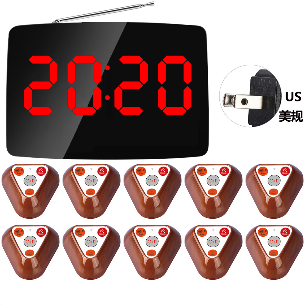 610-H4 Wireless Pager Export Cafe Button Office Teahouse Call Bell Restaurant Service Bell System