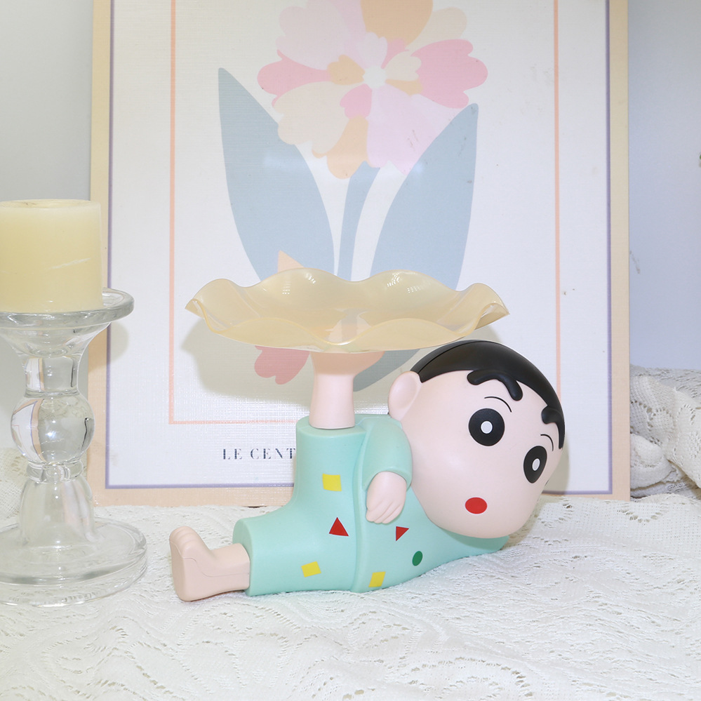 Crayon Shin-Chan Key Storage Tray Desktop Living Room Home Decoration Gift Entrance Decoration Entry Shoe Cabinet Gift