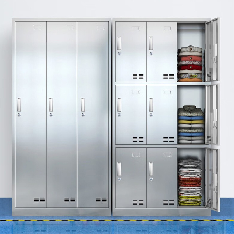 Thickened Stainless Steel Locker Employee Locker Factory Direct Sale