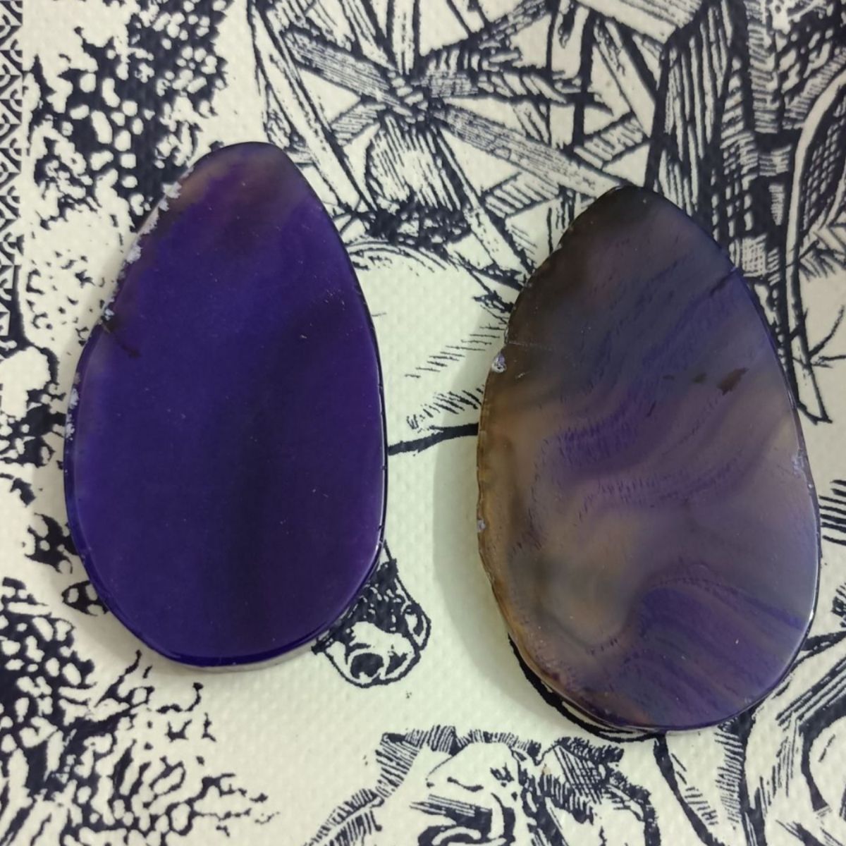 impulse wholesale natural agate piece original stone coaster landscape piece wedding diy ornaments pendant water drop shape