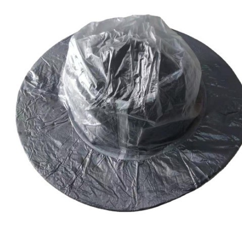 Topper Hat Waterproof Plastic Cover PVC Rain Hat Reusable Export Hat Cover Rainproof Large Quantity Discount