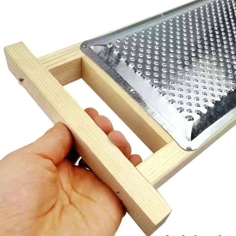 New Kitchen Solid Wood Stainless Steel Grinder for Grinding Ginger, Mashed Potatoes, Fruit Puree, Baby Food Supplement Food Grinder