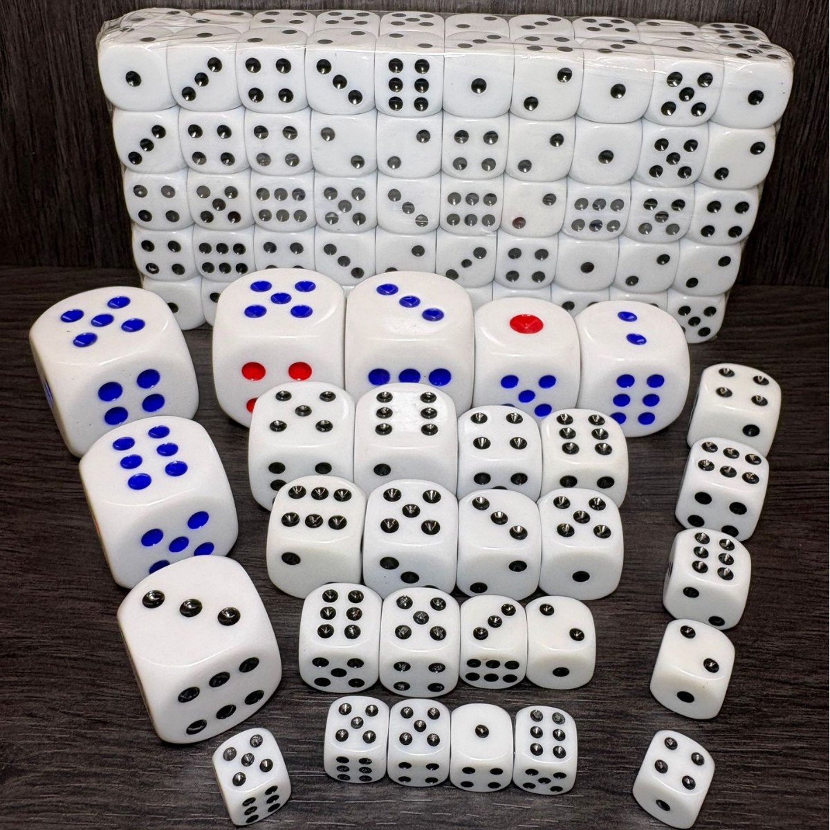 Закругленные белые акриловые кости 10мм 12мм 14мм 16мм 18мм 20мм 22мм 25мм 30мм