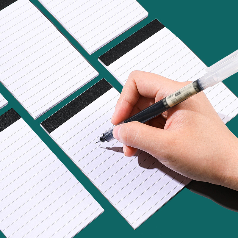 A7 Mini Sticky Note Horizontal Line Task List Custom Logo Notepad Tearable Photo Diary Soft Back Sticker