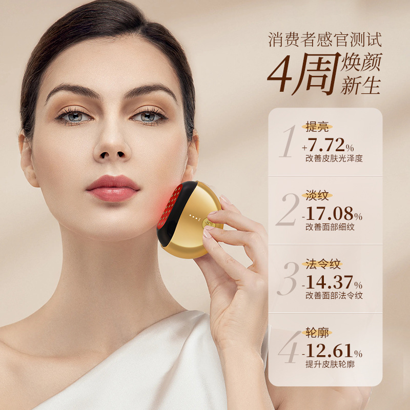 New Collagen Cannon Radio Frequency Beauty Device for Home Use, Rf Lifting and Firming, Ems Light Therapy Skin Rejuvenation Introduction Device, Customizable