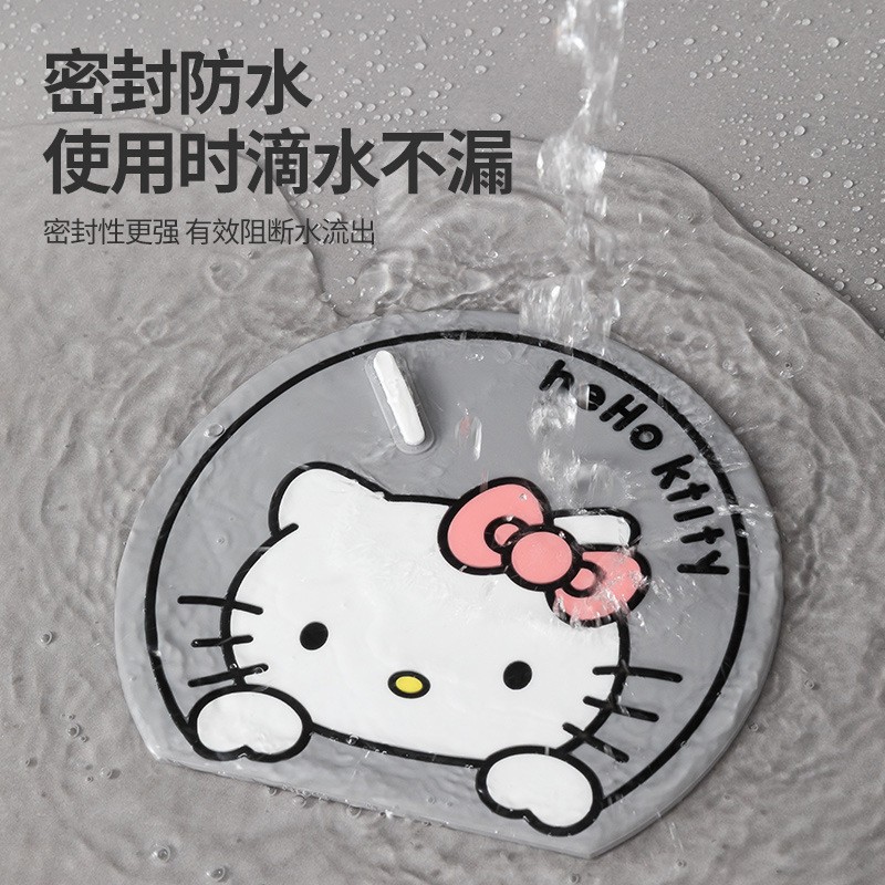 Cartoon Floor Drain Cover, Anti-Odor Silicone Pad, Sewer Odor-Proof Closed Cover, Bathroom Bathroom Odor-Blocking Plug Artifact