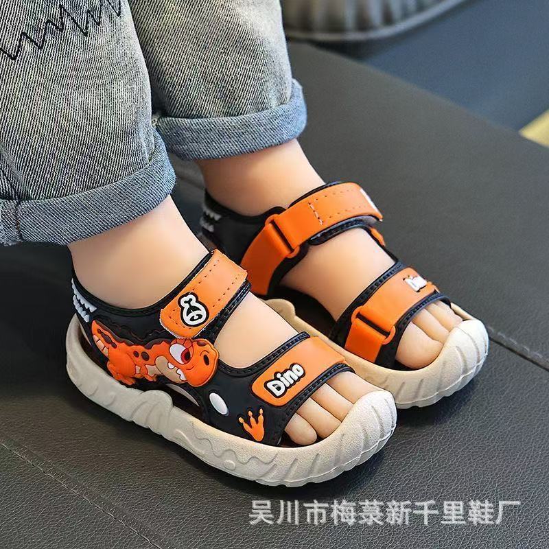 New Foreign Trade Cross-Border E-Commerce Hot-Selling Fashion Dinosaur Pattern Sandals for Small and Medium-Sized Children 878+3