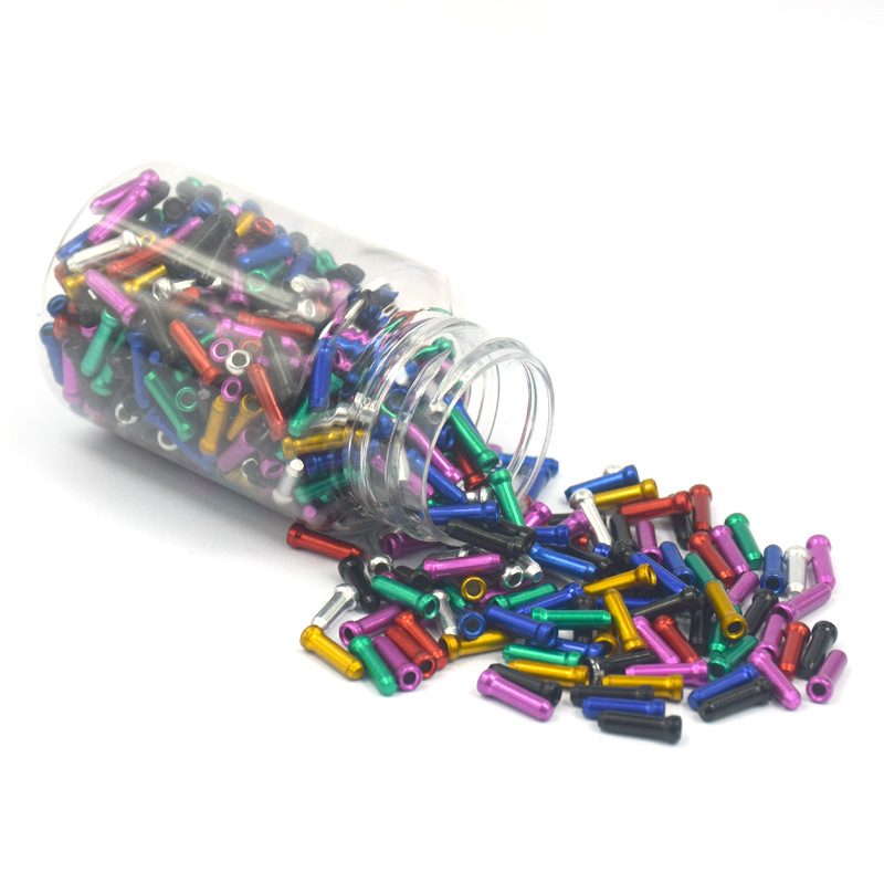 Bicycle wire line tail cap inner wire sleeve variable speed wire core aluminum tail cap color brake wire core cap wire tail cap