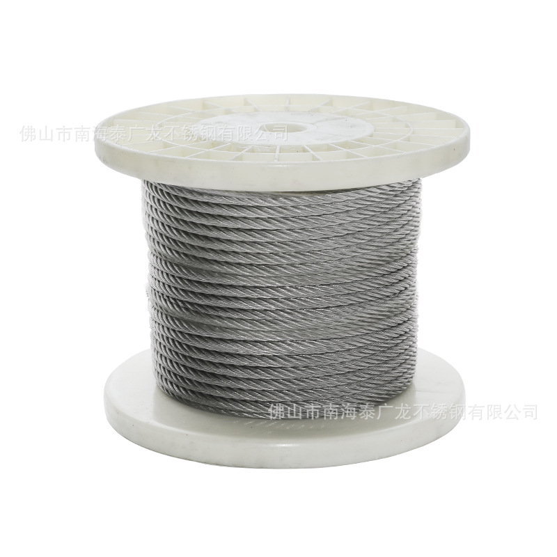 304 stainless steel wire rope 0.8mm-4mm anti-theft net chandelier wire rope swing rope knot real endurance wire rope