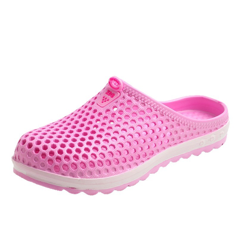 Summer Men's and Women's Garden Shoes, Bird's Nest Couple Outdoor Hollow Breathable Sports Beach Clogs, Non-Slip Beach Shoes