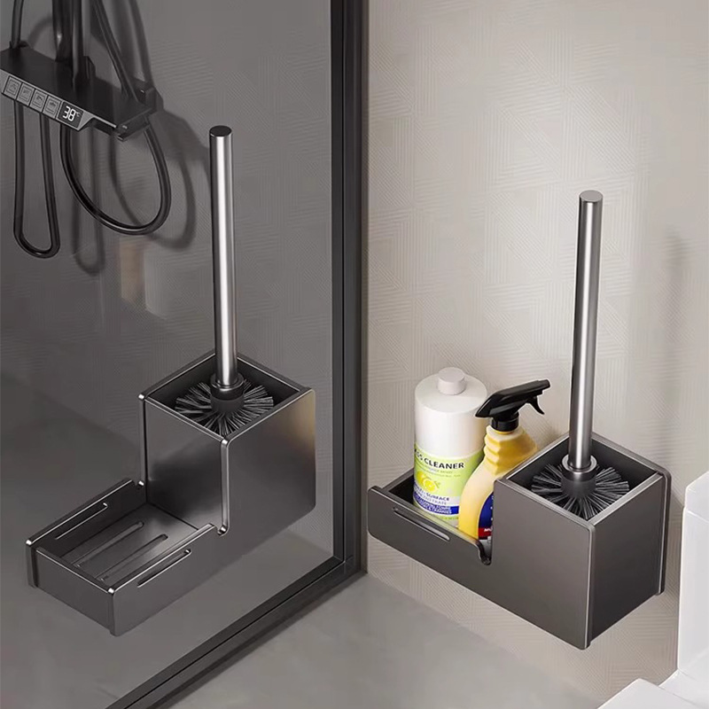 Щетка для туалета без мертвых зон без пробивания для уборки туалета