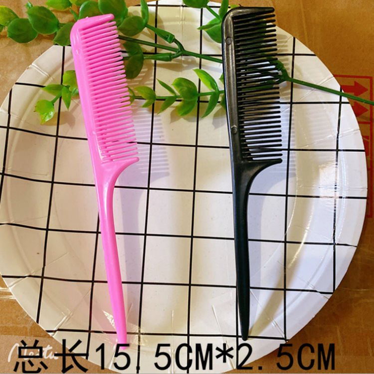 Factory direct professional hair plastic comb pointed comb hair comb hair comb evening comb pick hair comb wholesale