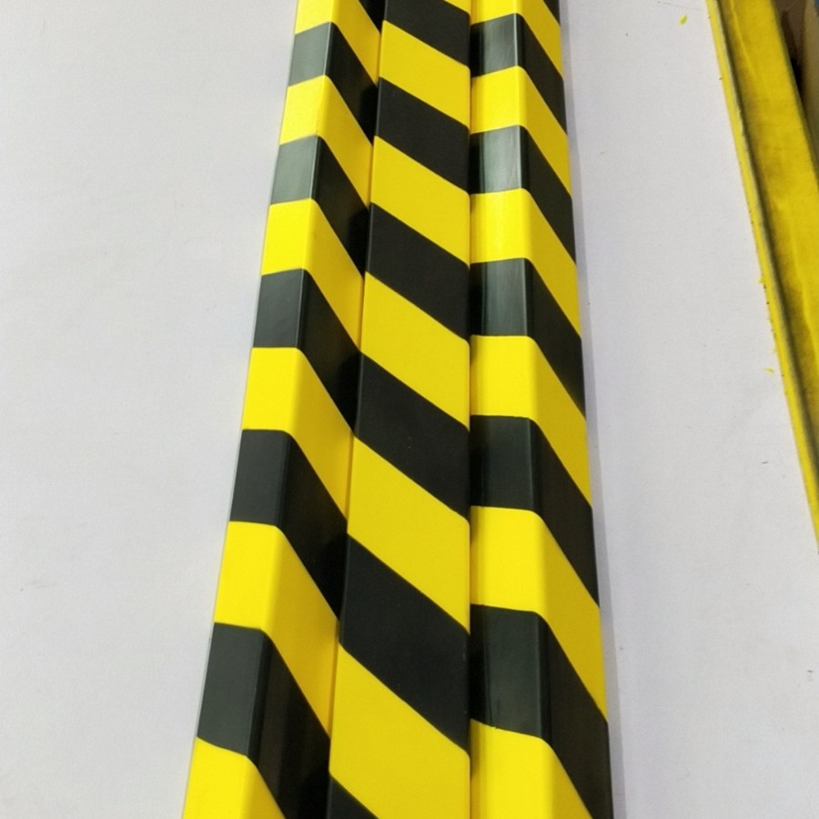 Polyurethane Pu Anti-Collision Strip U-Shaped Anti-Collision Strip Black and Yellow Warning Anti-Collision Strip Parking Lot Anti-Collision Device Hongmi
