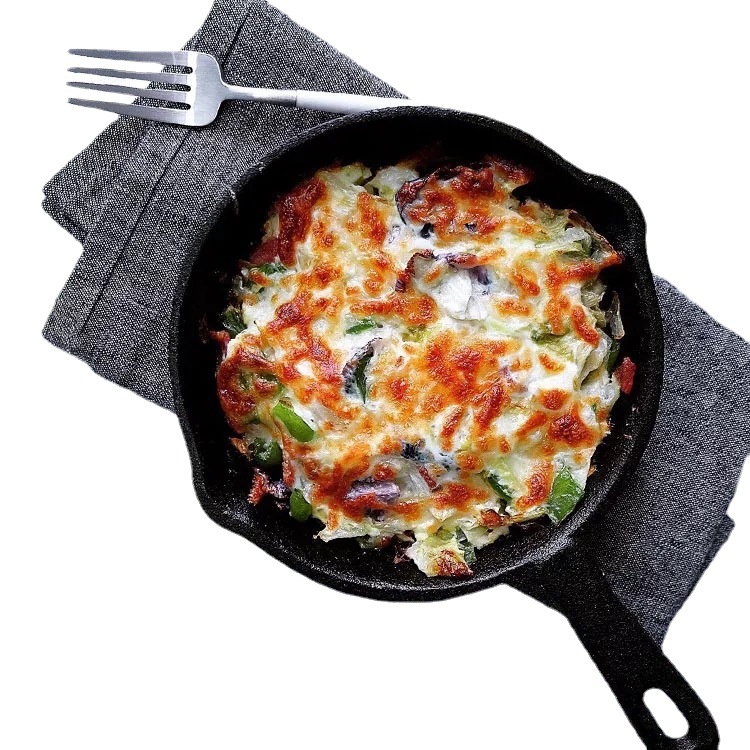 Hebei Cast Iron Mini Small Flat Bottom Steak Frying Pan Uncoated Pan Old-fashioned Thickened Non-stick Pan for Gas and Electric