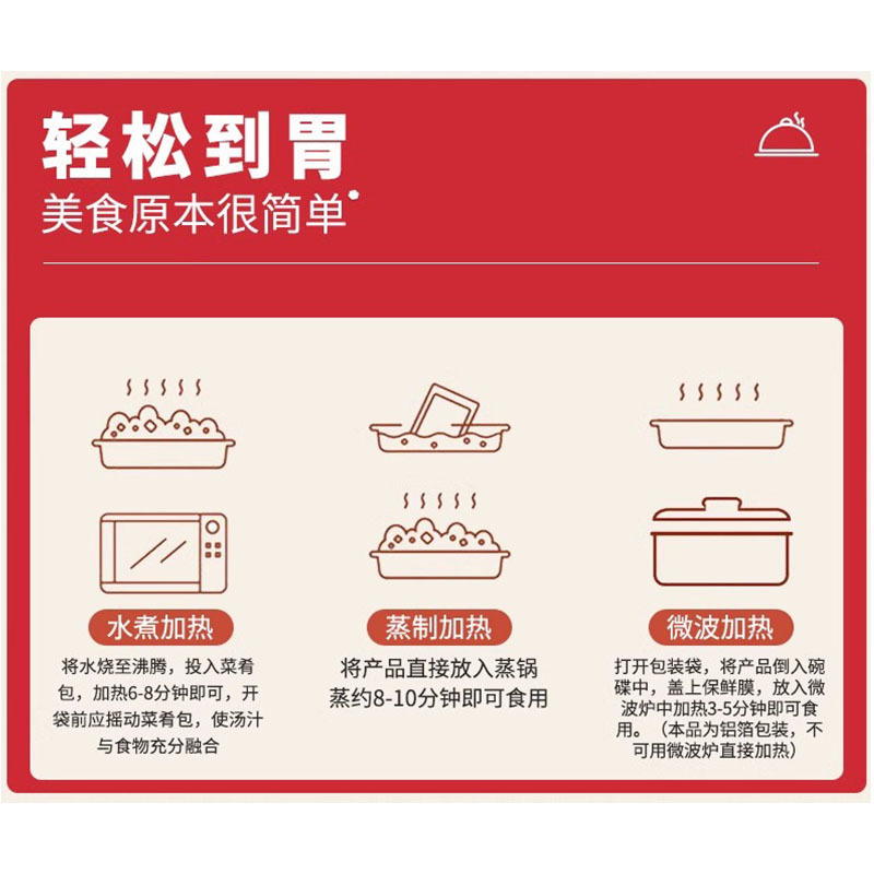Jie Baiwei Rice Bowl Cooking Package Takeaway Room Temperature Food Fast Food Package Instant Dishes Pre-Made Dishes Semi-Finished Products