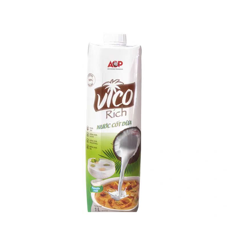 Vietnam Acp Coconut Milk Vico Rich Coconut Milk Pure Coconut Pulp Without Additives Multi-Scenario Application