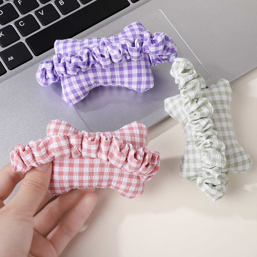 New keyboard hand rest summer mouse wrist small pillow cute giant soft bubble plaid wrist mouse pad hair ring