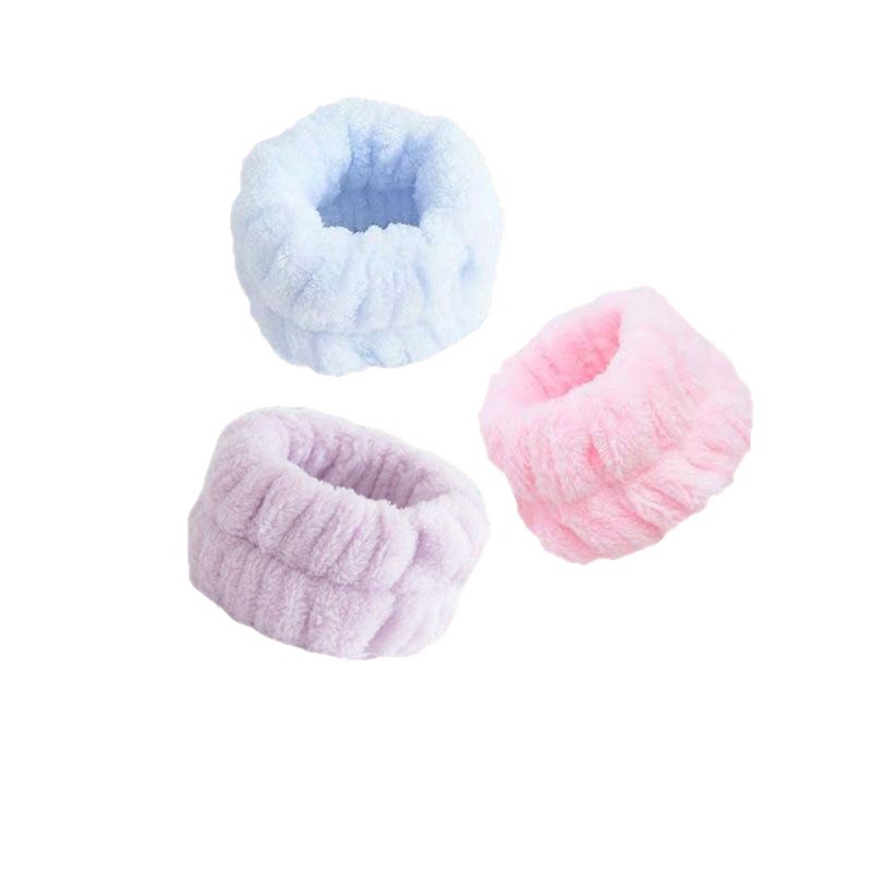 Face Wash Wristband Waterproof Absorbent Wash Cuff Hair Tie Anti-Moisture Wristband Sports Sleeve Wristband Quick-Drying Hand Washing