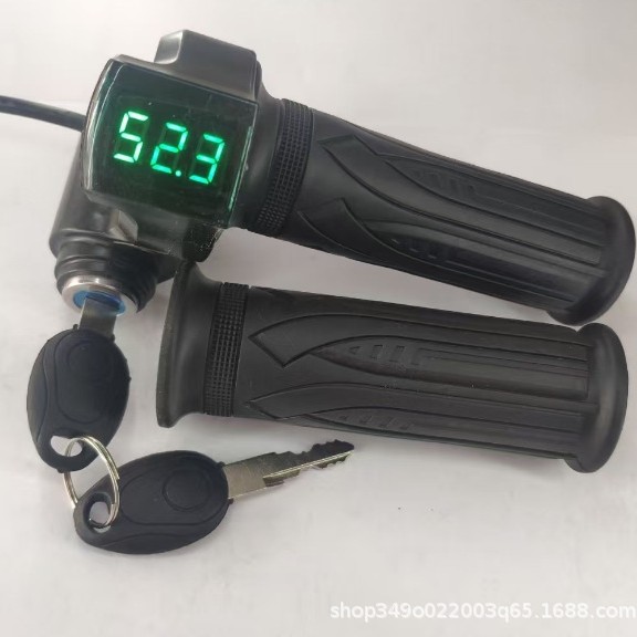 Зеленый экран меч замок, аксессуары для электромобилей, литиевый ручка трамвая, цифровой дисплей мощности