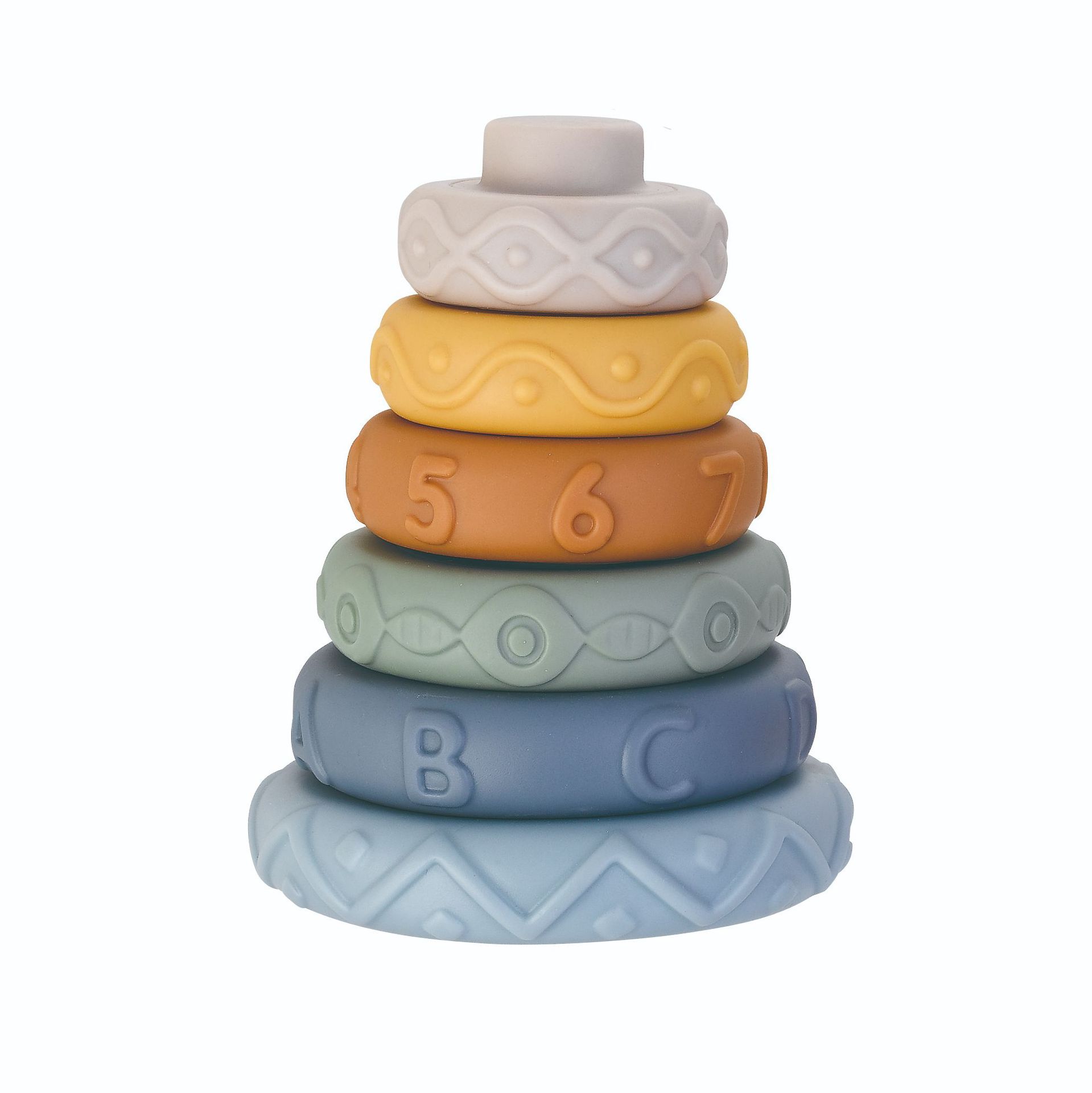 Cross-Border Infant Koala Soft Building Blocks Early Education Educational Toys for Number Recognition and Matching, Soft Rubber Stacking Toys, Squeeze and Sound Toys