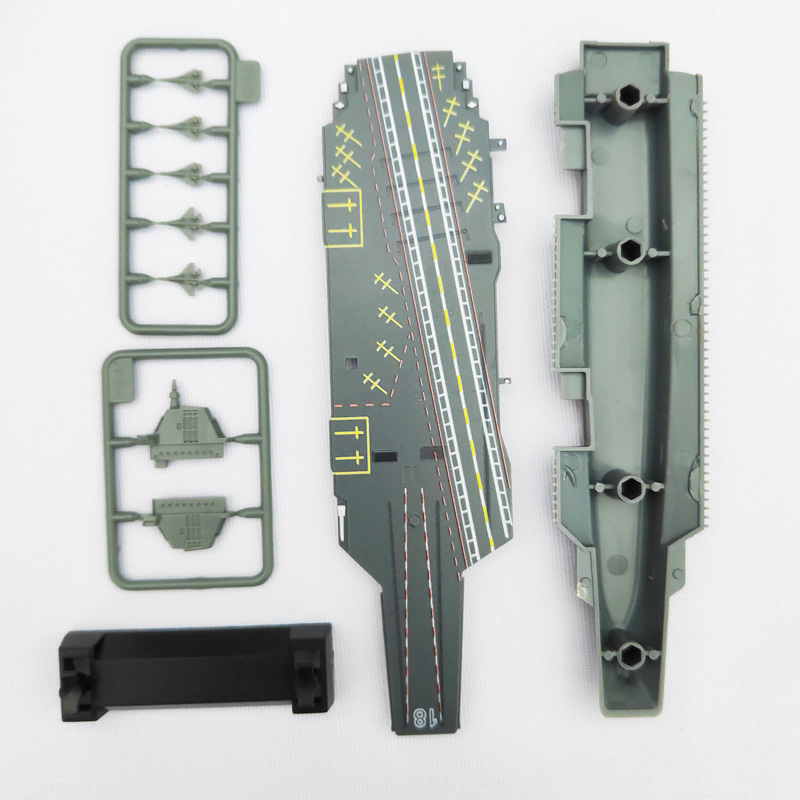 Genuine 4D assembled warship ship model Ligen Fujian aircraft carrier destroyer plastic military toy
