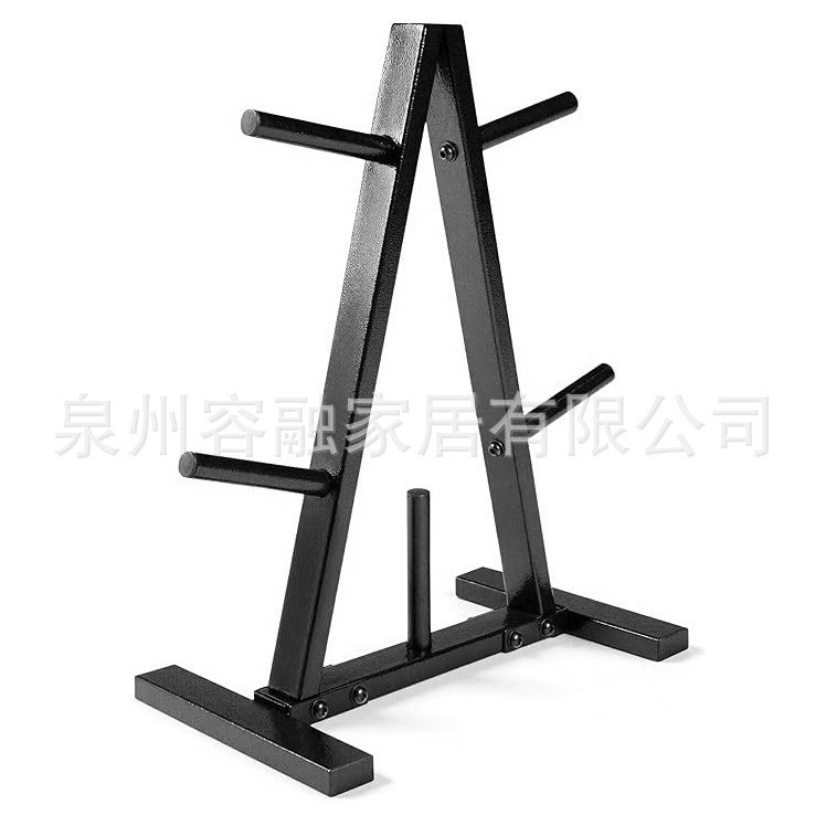 Fitness Barbell Plate Rack Dumbbell Plate Storage Rack Cross-Border Fitness Equipment Organizing Bracket Barbell Plate Storage Display Rack