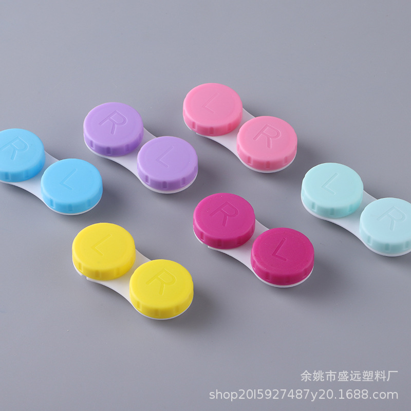 Manufacturer Wholesale Multi-Color Contact Lens Case Double Box Plastic Pp Companion Box Double Box