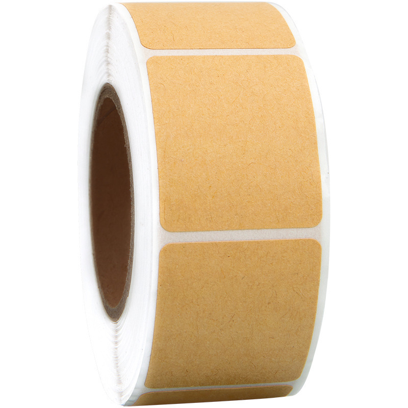 Kraft paper mouth pick-up paper sealing label sticker roll roll self-adhesive sticker handwritten classification packaging mark