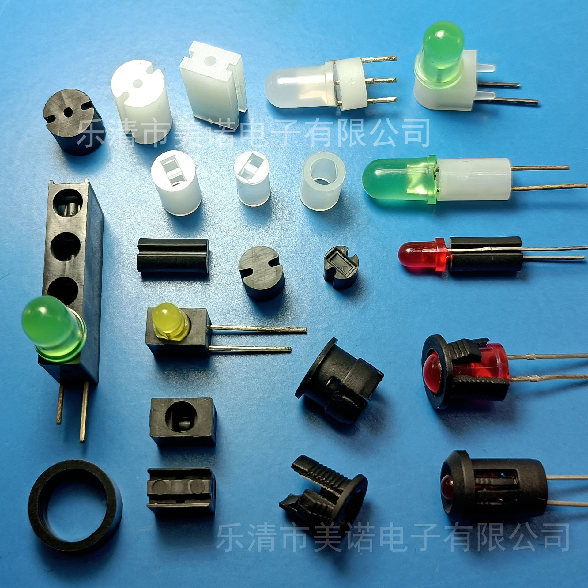 Led Isolation Column Double Hole Pa66 Black Double Slot Led Lamp Holder Double Pit Led Spacer Column Diode Led Pad Column