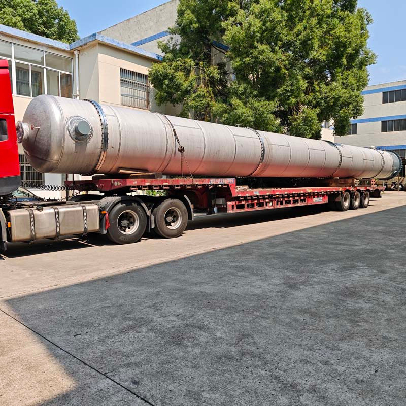 Customized Stainless Steel Packed Tower, Regular Corrugated Packing, Gas-Liquid Contact Packed Tower