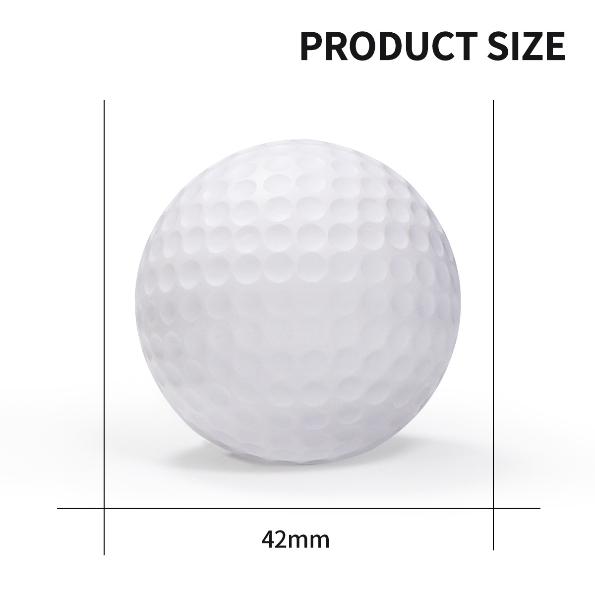 in stock supply 42.6mm golf PU ball golf practice ball soft golf game ball in stock wholesale