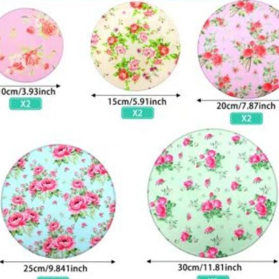 Cross-border Hot Sale Waterproof Bowl Cover Washable Reusable Salad Bowl Dust Cover Fresh-keeping Cloth Printed Bowl Cover