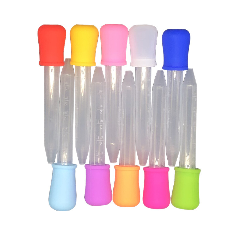 Silicone Dropper 5ml Scale Silicone Dropper Factory Outlet Children Drug Feeder Baby Drug Feeding Baby Water Feeding