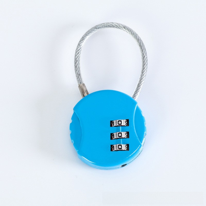 Wire rope combination lock motorcycle helmet anti-theft lock bicycle lock trolley case luggage case code padlock
