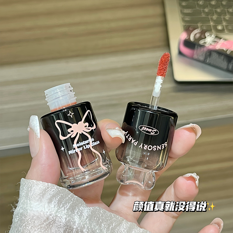 SENSORY PARTY sensory party butterfly soft honey mirror lip glaze moisturizing does not fade white plain