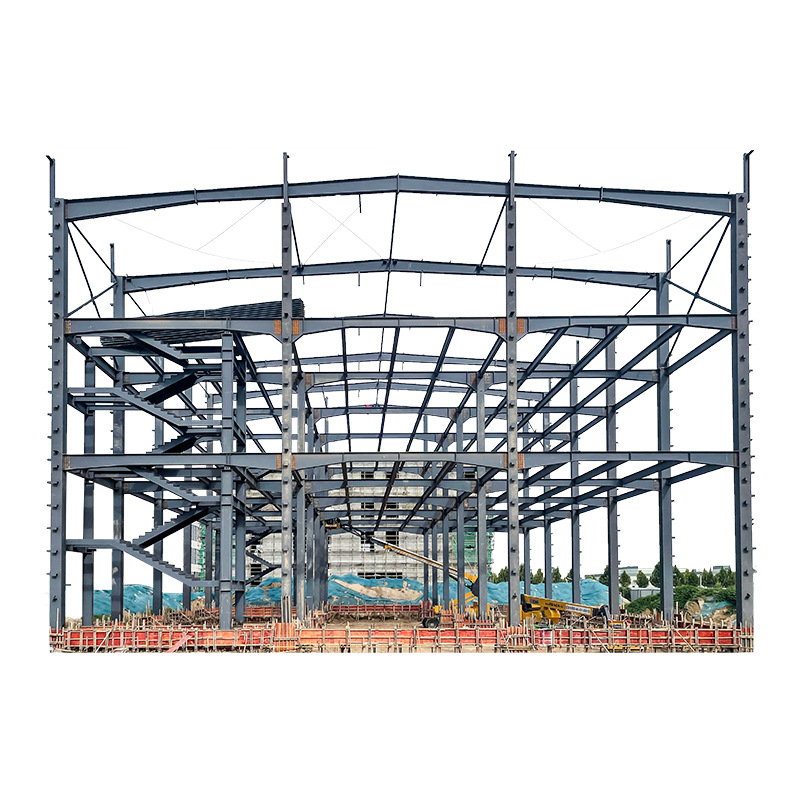 Steel Structure Shopping Mall Project Construction Source Factory Large Building Stadium High-Rise House Sports Venue Customization
